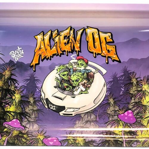 Best Buds Alien OG fém gördülő tálca hosszú