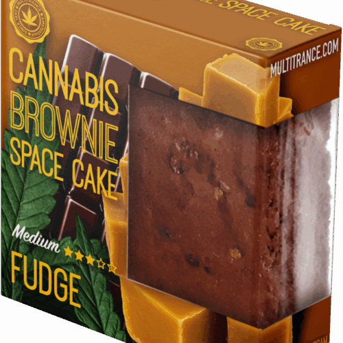 Cannabis Fudge Brownie Deluxe Kiszerelés (Közepes Sativa Íz) - Karton (24 csomag)