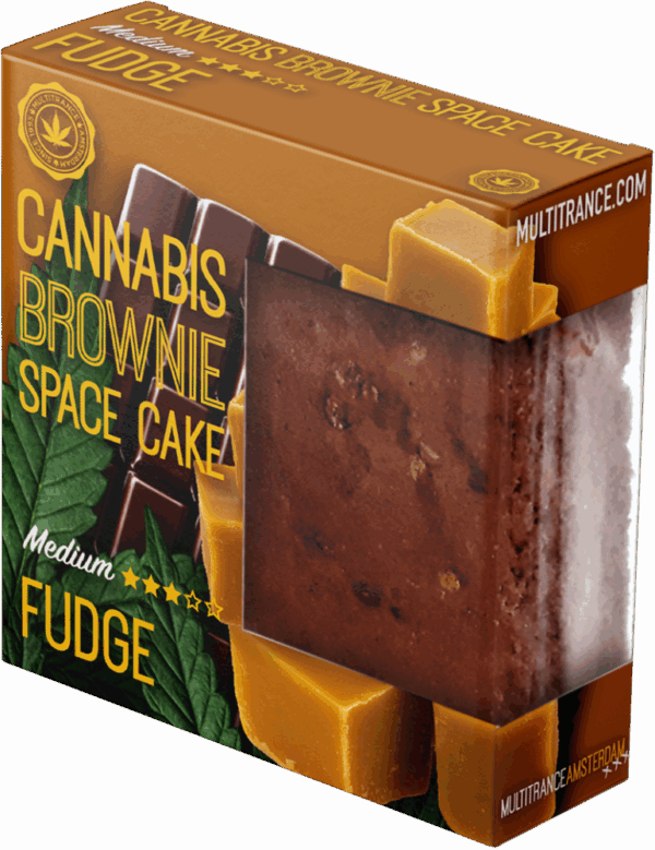 Cannabis Fudge Brownie Deluxe Kiszerelés (Közepes Sativa Íz) - Karton (24 csomag)