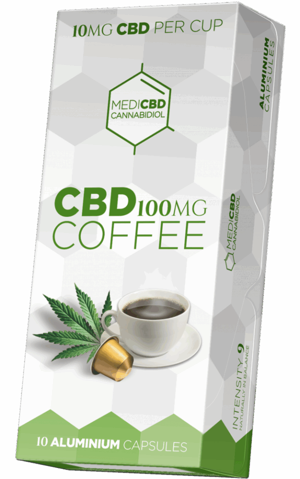 MediCBD Kávékapszulák (10 mg CBD) - Karton (10 doboz)