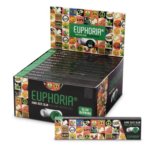 Euphoria Kingsize Slim Groovy cigarettapapírok + szűrők