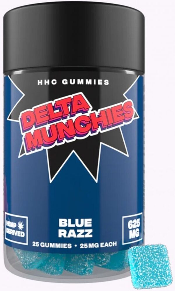 Delta Munchies Blue Razz HHC Gummies