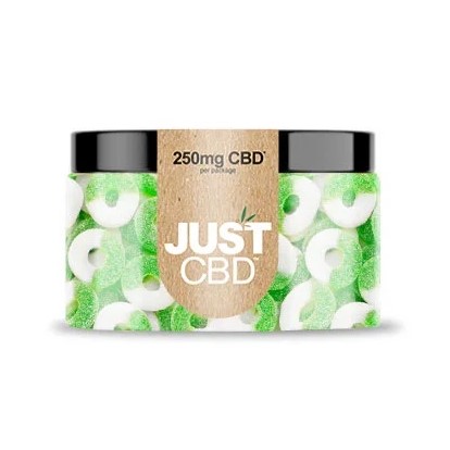 JustCBD Gummies Apple Rings 250 mg - 3000 mg CBD 250 mg