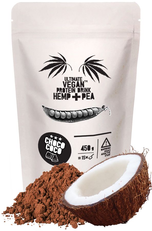 SUM ULTIMATE VEGÁN fehérjeital Kender+borsó CHOCO COCO