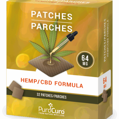 PuroCuro 64 mg Kender CBD Formula tapaszok