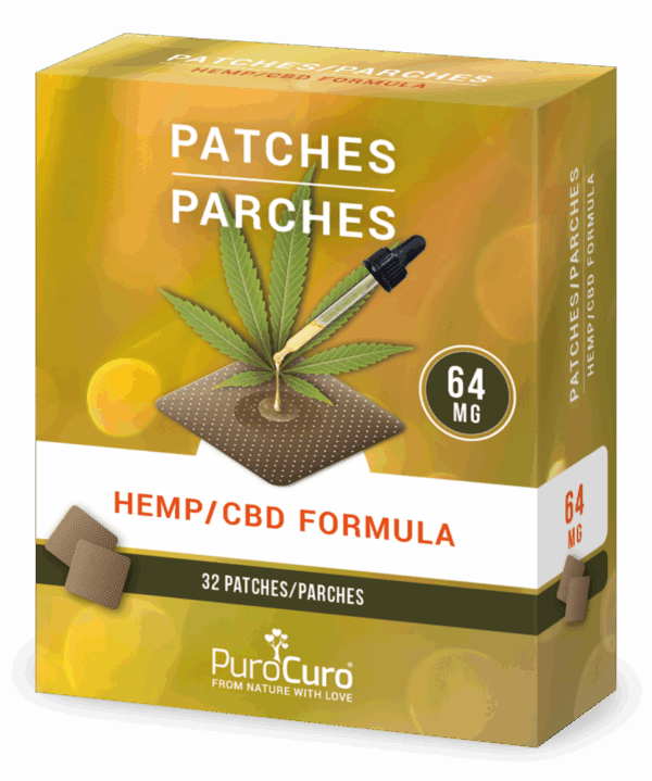 PuroCuro 64 mg Kender CBD Formula tapaszok