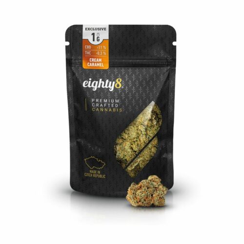 Eighty8 CBD kender virág Krém Karamella -1-25 gramm 25 gramm