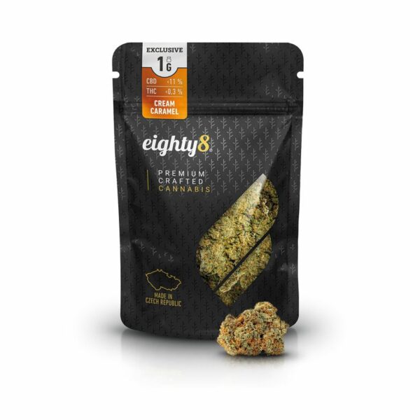 Eighty8 CBD kender virág Krém Karamella -1-25 gramm 25 gramm