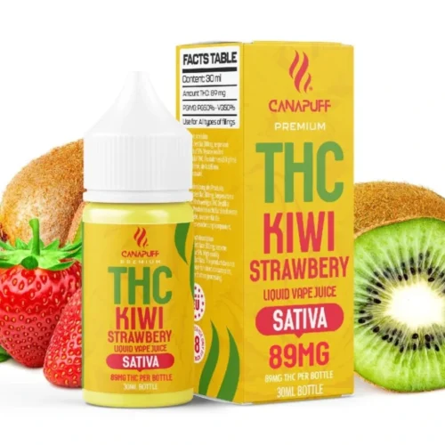 CanaPuff THC+ folyékony Kiwi Strawberry