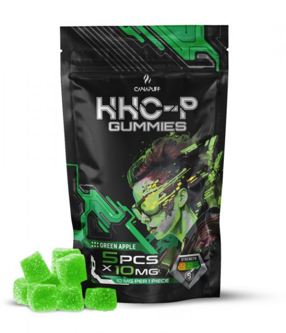 CanaPuff HHCP Gummies Green Apple