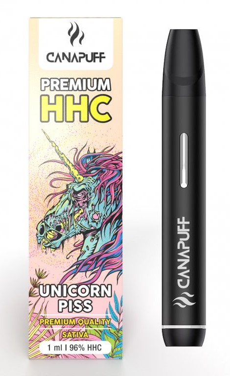 CanaPuff UNICORN PISS 96 % HHC - Eldobható vape toll