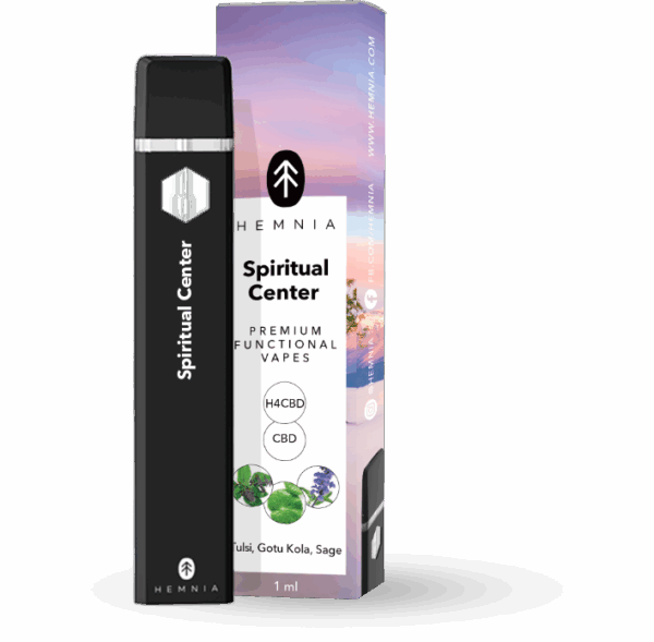 Hemnia Prémium Funkcionális H4CBD és CBD Vape Pen Spirituális Központ - 50% H4CBD
