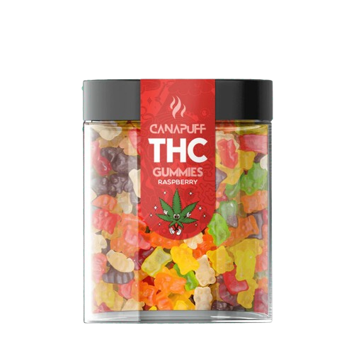 CanaPuff THC+ Gummies Raspberry