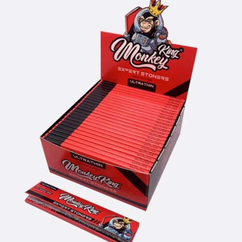 Monkey King Expert Stoners Ultra Thin Rolling Papers Piros