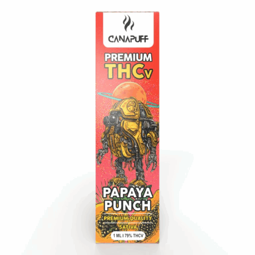 CanaPuff Papaya Puncs 79 % THCv - Egyszer használatos vape toll