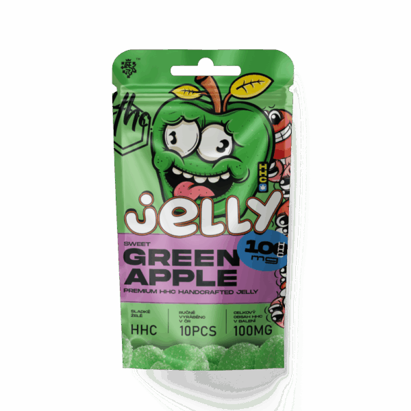 Czech CBD HHC Jelly Zöld alma 100 mg