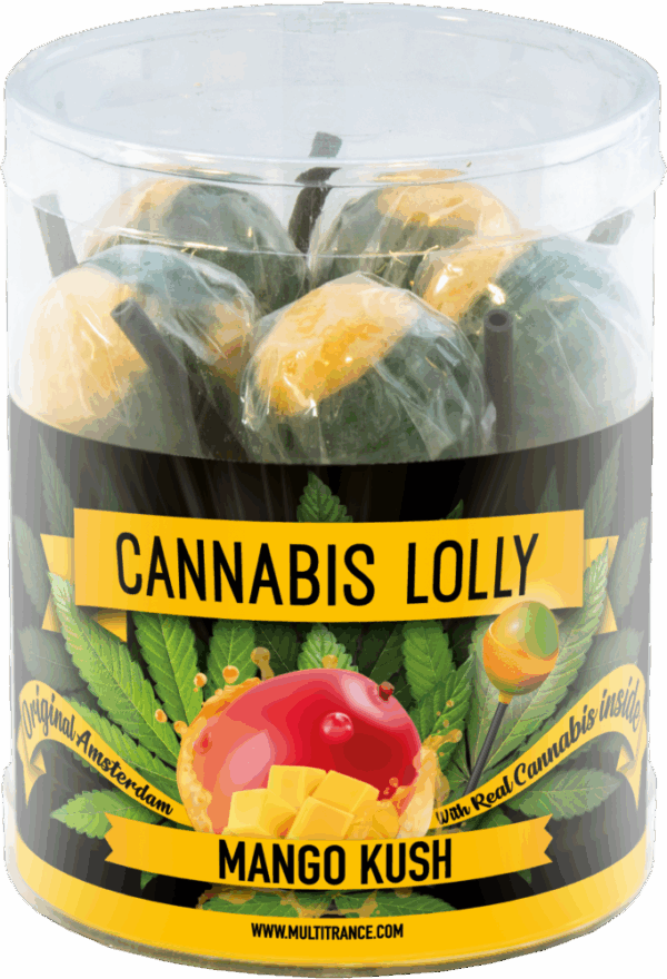 Cannabis Mango Kush nyalókák – ajándékdoboz (10 nyalóka)