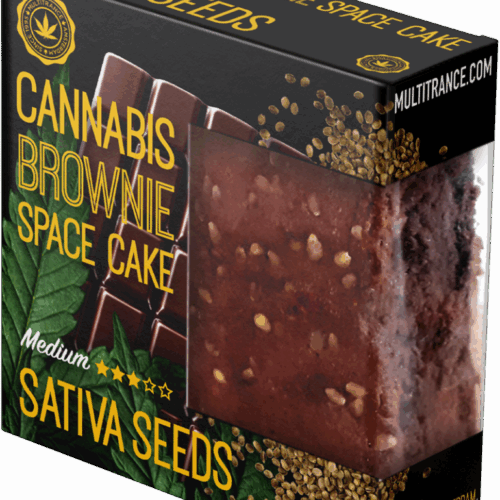 Cannabis Sativa magok Brownie Deluxe csomagolás (közepes Sativa íz) - Doboz (24 csomag)