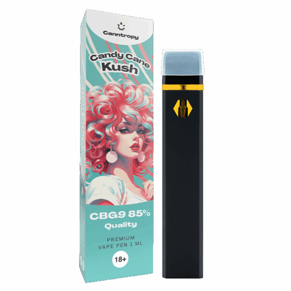 Canntropy CBG9 eldobható Vape Pen Candy Cane Kush