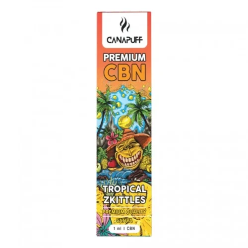 CanaPuff CBN eldobható Vape Pen TROPICAL ZKITTLES