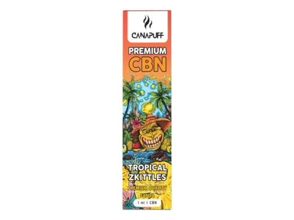 CanaPuff CBN eldobható Vape Pen TROPICAL ZKITTLES
