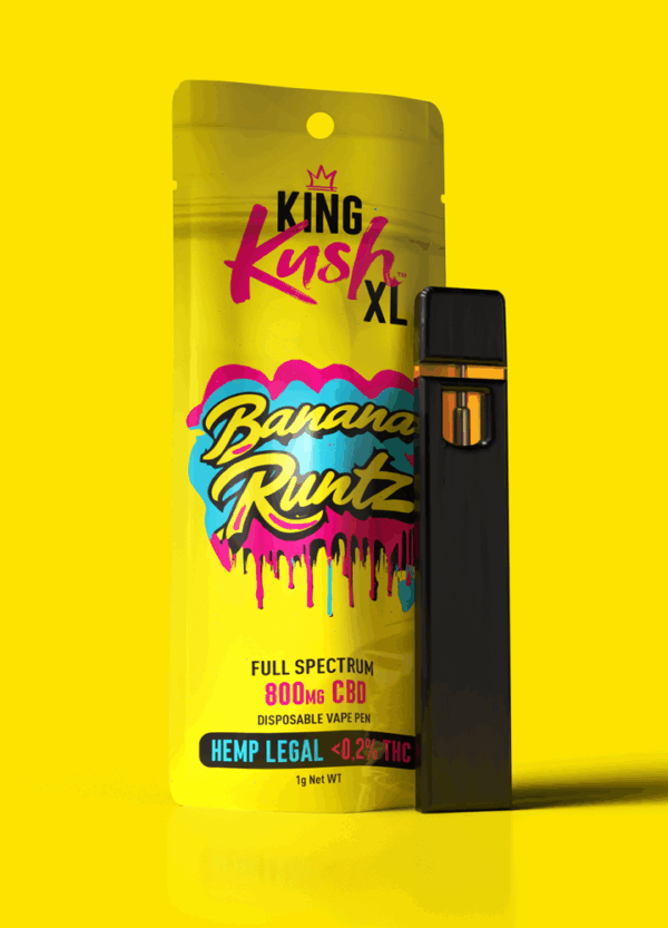 King Kush XL CBD Vape Pen Banana Runtz