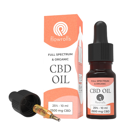 Flowrolls CBD teljes spektrumú olaj 25%