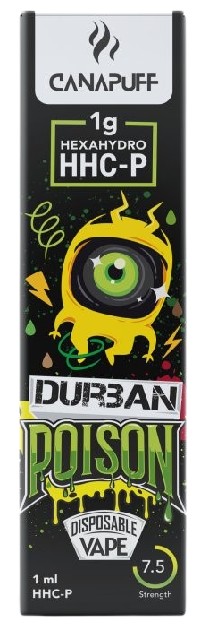 CanaPuff Durban Poison 96 % HHCP - Eldobható vape toll