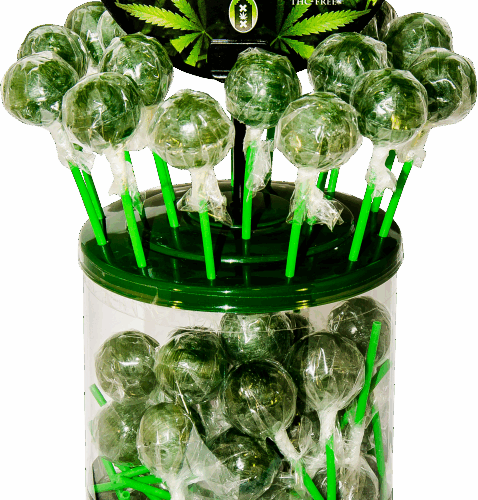 Haze Cannabis XXL Space Pops – Display konténer (70 nyalóka)