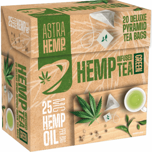 Astra kender zöld tea 25 mg kenderolaj (20 db piramis teazacskós doboz)