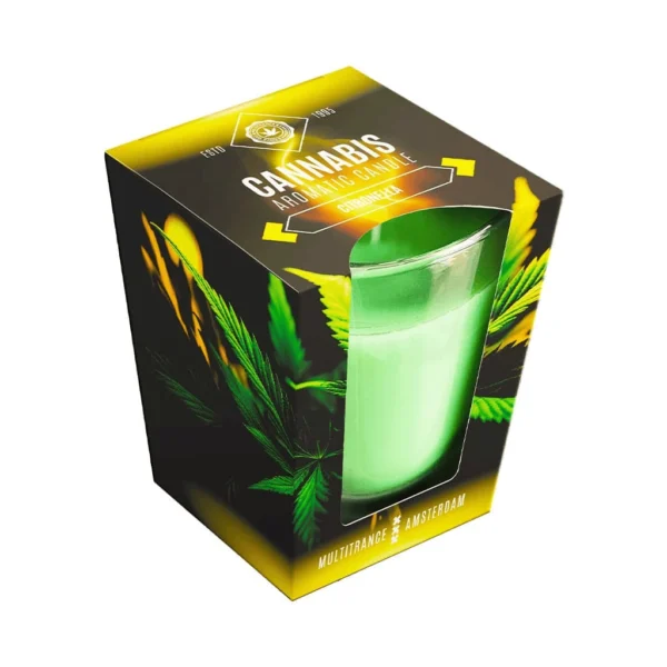 Aromás gyertya - Cannabis és Citronella illatú