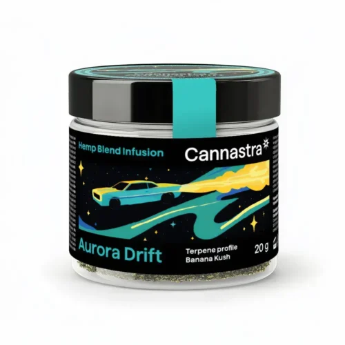 Cannastra Hemp Blend - Aurora Drift Őrölt Virágok Banana Kush (20 g)
