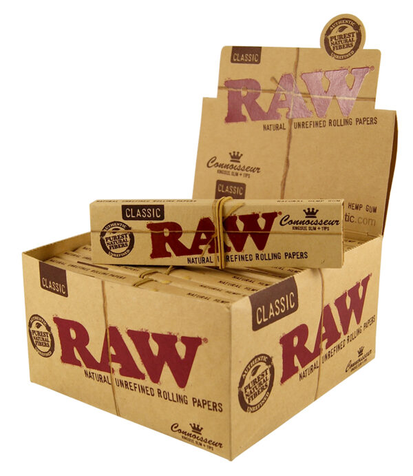 RAW Connoisseur King Size papírok szűrőkkel