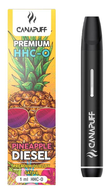 CanaPuff Ananász Diesel 96 % HHC-O - Eldobható vape toll