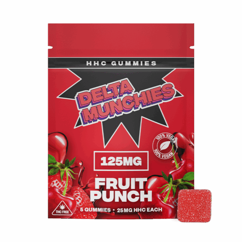 Delta Munchies Fruit Punch HHC Gummies