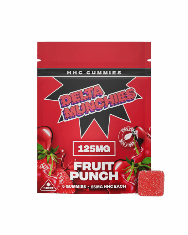 Delta Munchies Fruit Punch HHC Gummies