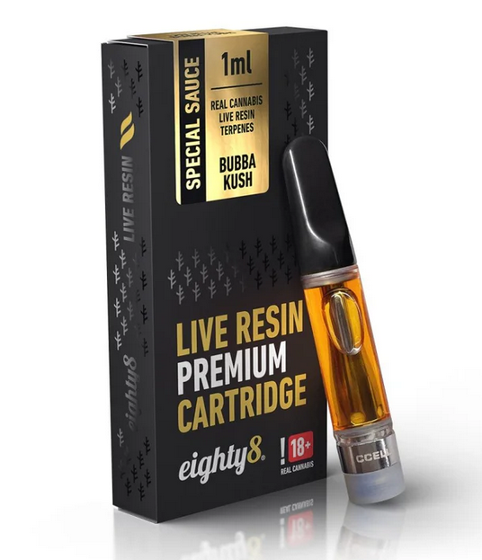 Eighty8 CBD kazetta Bubba Kush élőgyanta terpének