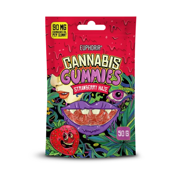 Euphoria Cannabis Gummies Strawberry Haze