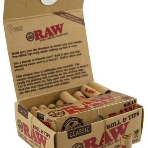RAW Unbleached Masterpiece Kingsize tekercsek szűrőkkel