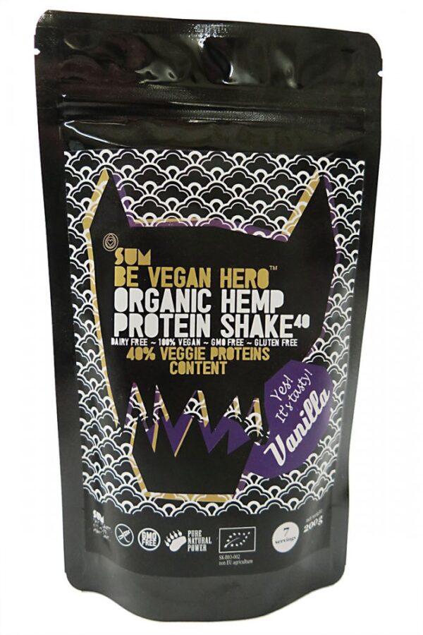 SUM Kenderfehérje turmix Be Vegan Hero Vanilla