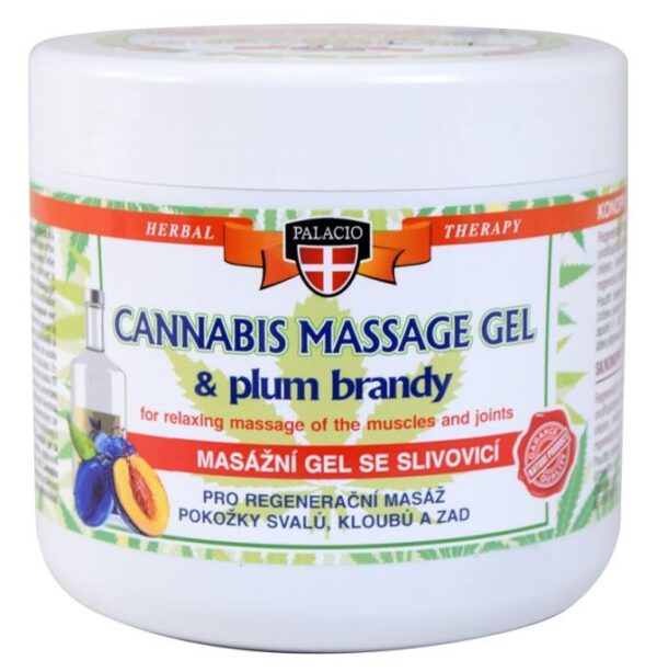 Palacio CANNABIS masszázsgél szilva brendyvel