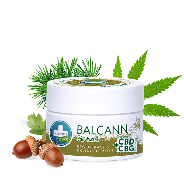 Annabis Balcann OAK Bark Organic kenderkenőcs CBD-vel és CBG-vel