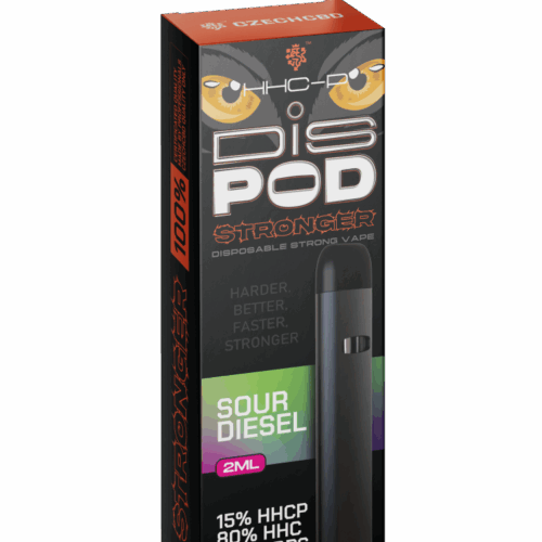 Czech CBD HHCP Vape Pen Stronger disPOD Sour Diesel 15% HHCP