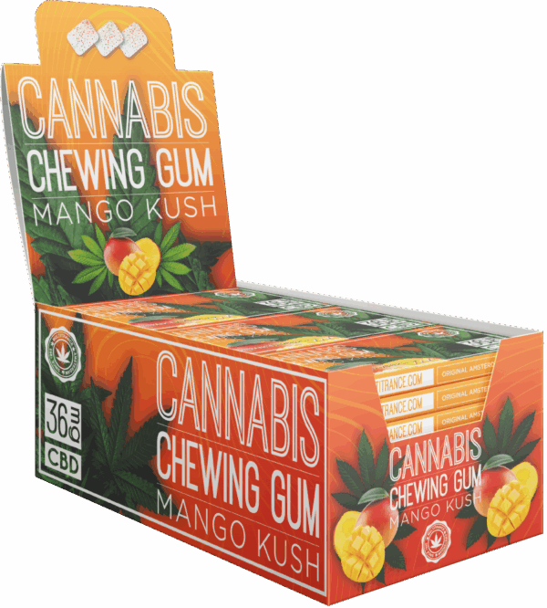 Cannabis Mango rágógumi (36 mg CBD)