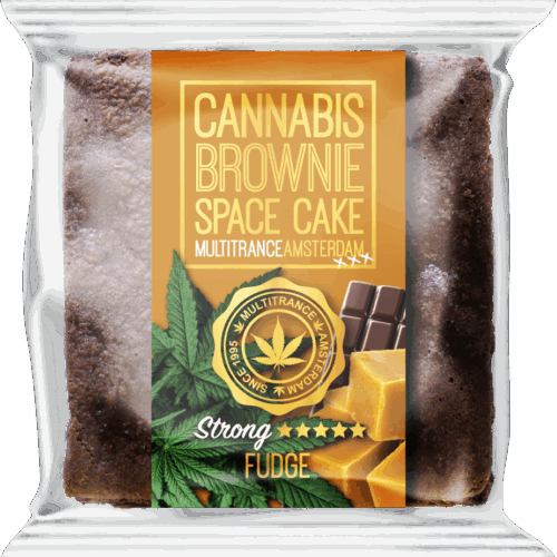 Kannabis Fudge Brownie (Erős Sativa íz) - Karton (24 csomag)