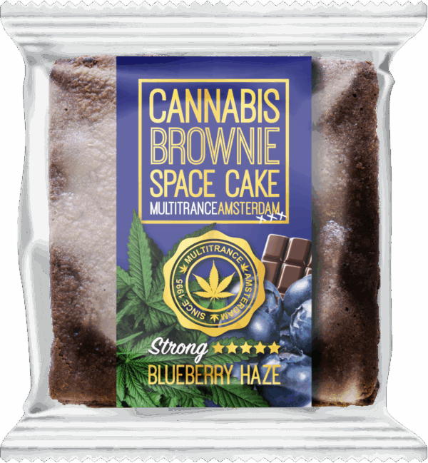 Cannabis Blueberry Haze Brownie (Erős Sativa íz) - Doboz (24 csomag)