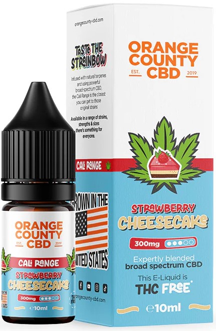 Orange County CBD E-folyékony eper sajttorta