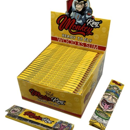 Monkey King Psychodelic Wood KS vékony papírtekercs fehérítetlen