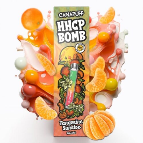 CanaPuff HHCP Vape Pen BOMB Tangerine Sunrise