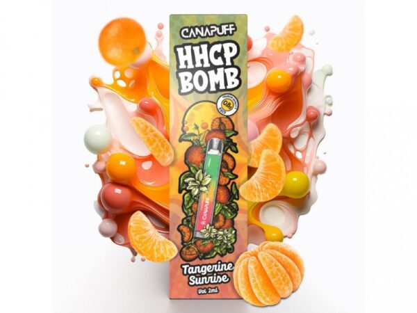 CanaPuff HHCP Vape Pen BOMB Tangerine Sunrise